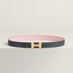 Mini Constance belt buckle & Reversible leather strap 24 mm - Image 2